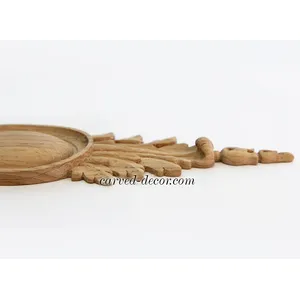 Oval Center Wood Cartouche Onlay