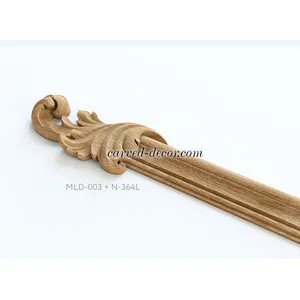 MLD-003 Decorative Classic relief oak moulding - 4