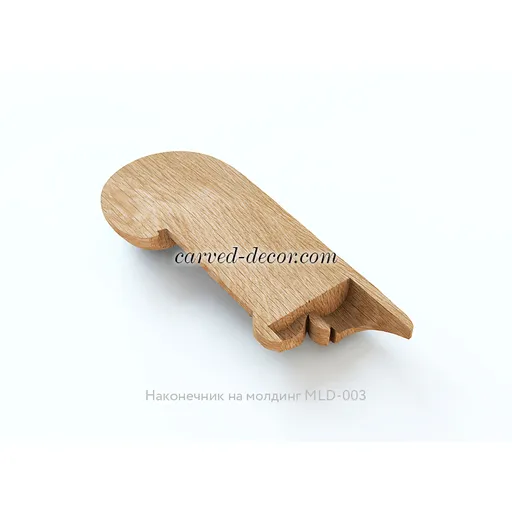 oak small acanthus onlay for moulding
