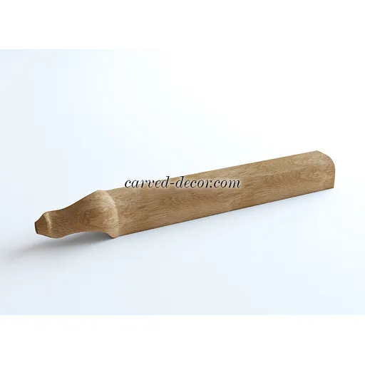 Custom massive unusual table legs with curved tip oak