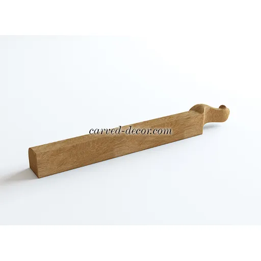 Massive unusual table legs with curved tip