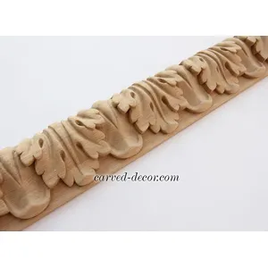 Oak acanthus leaf carved mouldings for doors