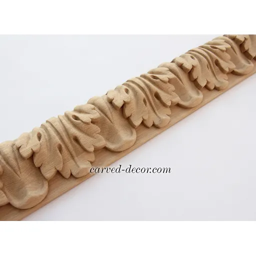Oak acanthus leaf carved mouldings for doors