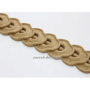 Hardwood pierced coin moulding modern style running rope