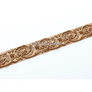 Oak ornate running acanthus leaf moulding Baroque style weave