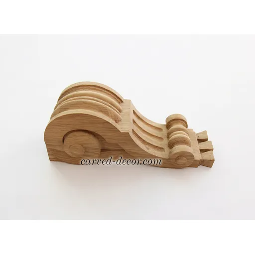 wooden medium architectural scroll corbel art deco style