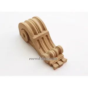 wooden medium architectural scroll corbel art deco style