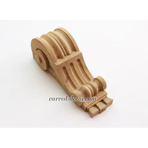 wooden medium architectural scroll corbel art deco style