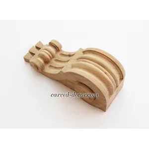 wooden medium architectural scroll corbel art deco style