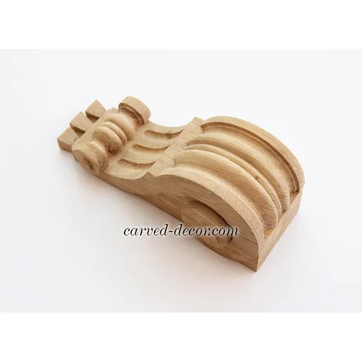 wooden medium architectural scroll corbel art deco style