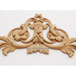 N-135.1 medium corner wood carving applique victorian style