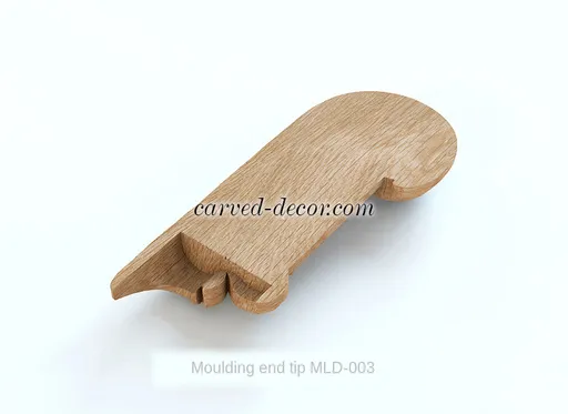 N-435L Acanthus closed tip for wall molding from beech. Left - 3
