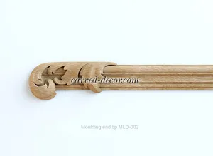 N-435L Acanthus closed tip for wall molding from beech. Left - 1