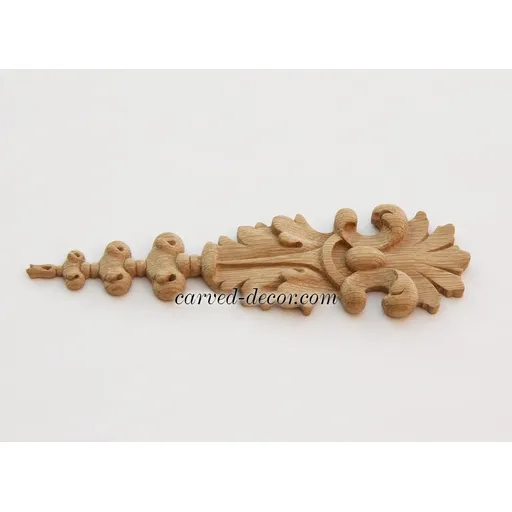 small vertical ornamental scroll wood drop 