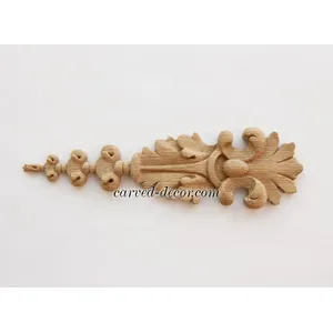 wood vertical ornamental scroll drop baroque style