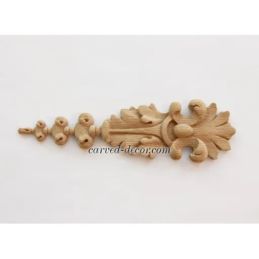 wood vertical ornamental scroll drop baroque style
