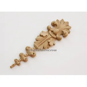 beech small vertical ornamental scroll drop baroque style