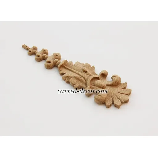 oak small vertical ornamental scrol drop baroque style