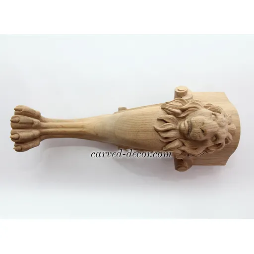 Top view of carved coffee table parts