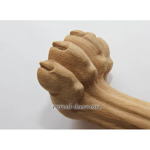 Lion paw - lower part of wooden legs