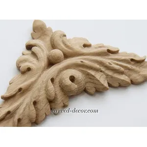 corner carved acanthus carving applique baroque style