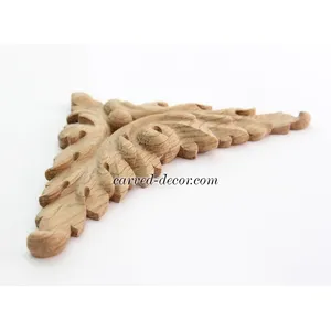 corner carved acanthus applique baroque style