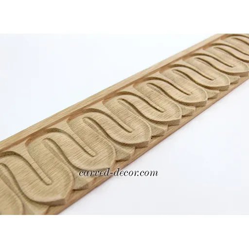 Carved mouldings with leaves neoclassical oak