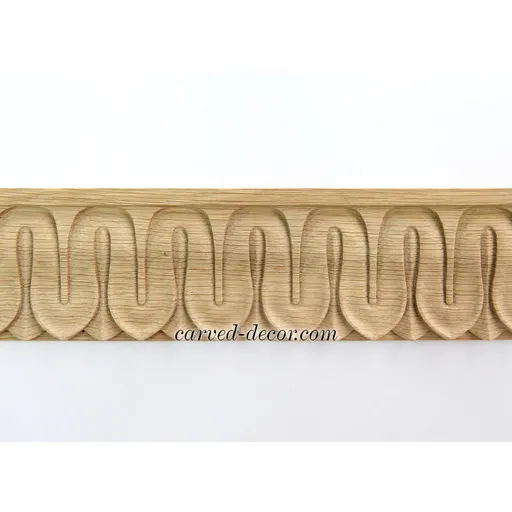 Carved mouldings with leaves for cornises