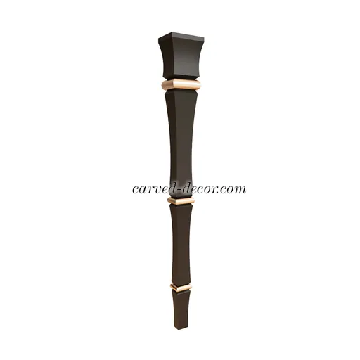wood Large unique table legs segmented 