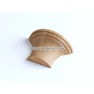 Tuscan capital for half column solid wood