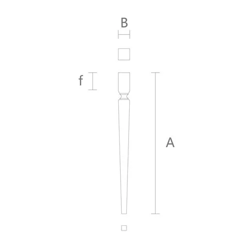 MN-188 Square table legs vintage tapered