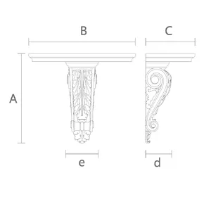 decorative wood wall shelf
